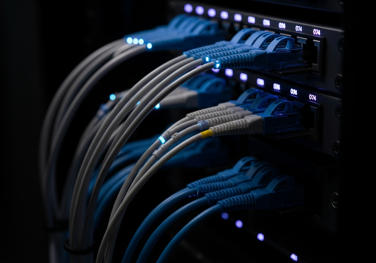 Multiple devices and integrations connected on a modern workspace